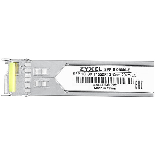 Трансивер/ ZYXEL SFP-BX1550-E (pack of 10 pcs), SFP transceiver WDM, single mode, SFP, LC, Tx1550 / Rx1310, 20 km