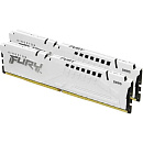 Память оперативная/ Kingston 32GB 5600MT/s DDR5 CL40 DIMM (Kit of 2) FURY Beast White XMP
