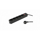PC PET Сетевой фильтр AP01006-3-B 3м (5 розеток, EURO, EURO/RUS), черный {619894}