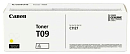 Тонер-картридж Canon T09 Y жёлтый для i-SENSYS X C1127iF/C1127i/C1127P (5 900 стр.)