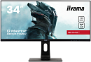 34" Iiyama G-MASTER GB3461WQSU-B1 3440x1440@144Гц IPS LED 21:9 1ms 2*HDMI DP 2*USB3.0 80M:1 1000:1 178/178 350cd HAS Tilt Swivel Speakers Black