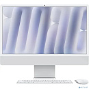 Apple iMac 24-inch 2024 [MCR24ZP/A] (КЛАВ.РУС.ГРАВ.) Silver 24" Retina 4.5K {(4880x2520) M4 10C CPU 10C GPU/24GB/512GB SSD/Ethernet(RJ45)/рекоменд.пер