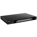 Коммутатор D-Link DGS-1520-28MP/A1A Управляемый L3 стекируемый коммутатор с 20 портами 10/100/1000Base-T, 4 портами 100/1000/2.5GBase-T, 2 портами 10G