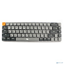 Клавиатура беспроводная Gembird KBW-7, 68кл, Rainbow, синие свитчи, BT 5.0/2.4/USB, серая