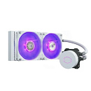 Система охлаждения/ Cooler Master MasterLiquid ML240L V2 RGB White Edition (210W, 240mm, RGB, fans: 2x120mm/62CFM/27dBa/1800rpm, 1700/1200/115X/2066/2