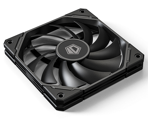 Вентилятор для корпуса ID-COOLING TF-12015-K 120x120x15мм (40шт./кор, PWM, Low Noise, супер-тонкий, резиновые углы, черный, 500-2200об/мин) BOX