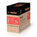 Hyperline UUTP4-C5E-S24-IN-PVC-OR-305 (305 м) Кабель витая пара, неэкранированная U/­UTP, категория 5e, 4 пары (24 AWG), одножильный (solid), PVC, -20