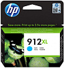 Картридж струйный HP 912XL 3YL81AE голубой (825стр.) для HP OfficeJet 801x/802x