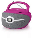 Аудиомагнитола BBK BX195U розовый 2Вт CD CDRW MP3 FM(dig) USB