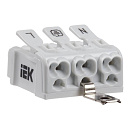 Iek UKZ-B06-3P-F0-E1-10 Клемма пружинная соединительная КСПз3-L+N+PE IEK