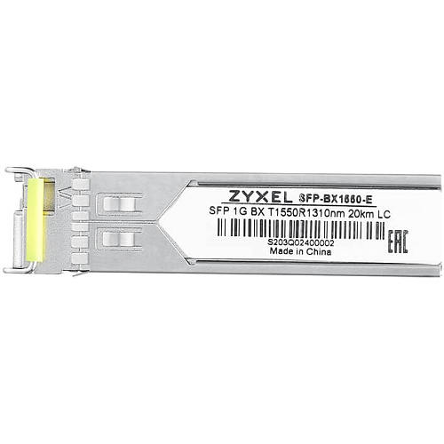Трансивер/ ZYXEL SFP-BX1550-E (pack of 10 pcs), SFP transceiver WDM, single mode, SFP, SC, Tx1550 / Rx1310, 20 km