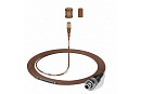 Микрофон [502834] Sennheiser [MKE 1-4-2] петличный, для Bodypack-передатчиков серии 2000/3000/5000, круг, коричневый, разъём 3-pin LEMO