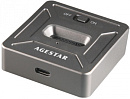 Док-станция SSD AgeStar 31CBNV1C NVMe USB3.2 алюминий черный M2 2280 M-key