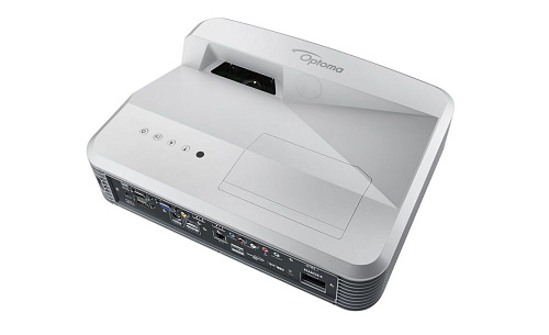 Проектор Optoma [EH320UST] Full 3D; DLP,1080p(1920*1080),4000 ANSI Lm, 20000:1,TR 0,25:1;Ультракороткофокусный,HDMI x2,15-pin D-sub x2, композит, Audi