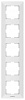 Рамка Panasonic Arkedia WMTF08152WH-RU 5x вертикальный монтаж пластик белый (упак.:1шт)