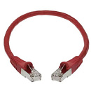 Кабель ACD Патч-корд ACD-LPS6AZ-5DC |ACD-LPS6AZ-5DC| Cat6a SSTP 26AWG 4Pair, CU, LSZH, Вишневый, 0.5м