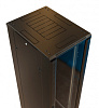 Шкаф серверный WRline (WR-TT-3261-AS-RAL9004) напольный 32U 600x1000мм пер.дв.стекл задн.дв.стал.лист 2 бок.пан. 800кг черный 910мм 101кг 1610мм IP20