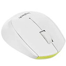 Мышь беспроводная Logitech M330 Silent Plus White (белая, оптическая, 1000dpi, 2.4 GHz/USB-ресивер, бесшумная, под правую руку) (арт. 910-004926, M/N: