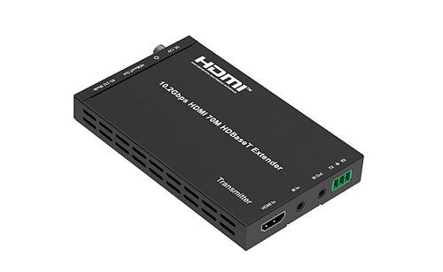 Удлинитель сигнала HDBaseT Infobit [E70C-T, E70C-Tx] (Tx only) (Передатчик), HDMI 10,2 Гбит/с, 70 м для 1080p, 40 м для 4K/30 Гц. Двунаправленный ИК и