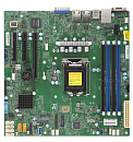Материнская плата Supermicro Motherboard 1xCPU X11SCL-F E-22**/ UpTo4UDIMM/ 6x SATA3/ C242 RAID 0/1/5/10/ 2xGE/ 1xPCIx8, 2xPCIx4,M.2 NGFF connector(9.