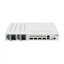 Коммутатор/ CRS504-4XQ-IN Cloud Router Switch with Quad-Core A9531 650 MHz CPU, 16 x 25G port 98DX4310 switch chip, 64 MB RAM, 4 x 100G QSFP28 ports,
