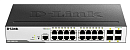 Коммутатор D-LINK Managed L2 Switch 16x1000Base-T, 4x1000Base-X SFP, Surge 6KV, CLI, RJ45 Console, RPS, Dying Gasp