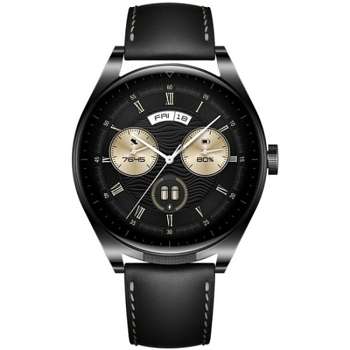 Watch Buds Black Leather Strap