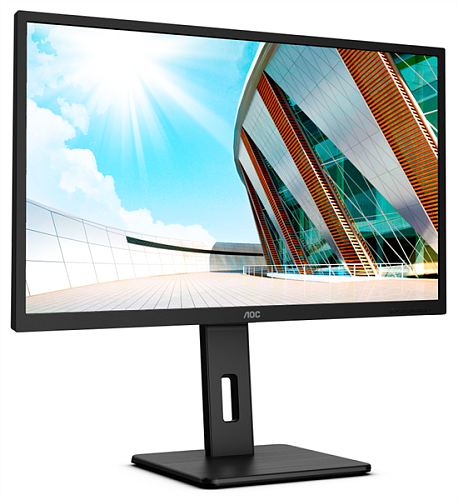 31,5" AOC Q32P2CA 2560x1440 75Гц IPS LED 16:9 4ms 2*HDMI DP 1xUSB-C(DP Alt)/4xUSB3.2 50M:1 1200:1 178/178 250cd Tilt HAS Pivot Swivel Speakers 2*3W Bl