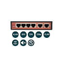 WI-PS206-I Промышленный неуправляемый коммутатор 4 PoE 802.3at/af 100Base-T+2 100Base-T, Watchdog