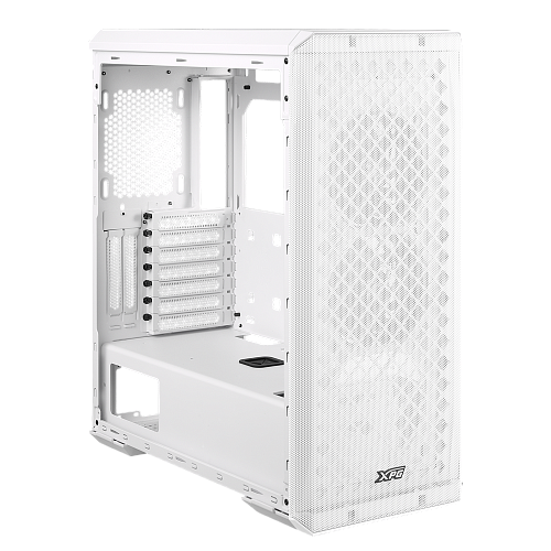 Корпус XPG DEFENDER WHITE [DEFENDER-WHCWW] (Midi-Tower, белый, TG, 120mm fan*3)