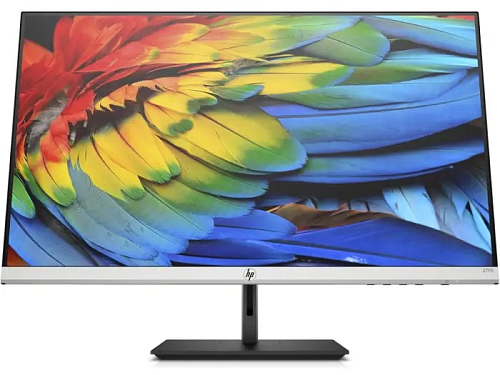 HP 27fh Monitor 1920x1080 FHD, IPS, 16:9, 300 cd/m2, 1000:1, 5ms, 178°/178°, VGA, HDMI, FreeSync, 3-Sided Microedge, 75 Hz, height, tilt, swivel, Blac