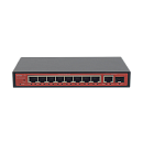 Коммутатор Wi-Tek WI-PCES308GF настраиваемый PoE 60Вт, порты 8 PoE GE + 1 GE + 1 SFP, Easy Smart