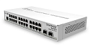 Маршрутизатор MIKROTIK Cloud Router Switch 326-24G-2S+IN with 800 MHz CPU, 512MB RAM, 24xGigabit LAN, 2xSFP+ cages, RouterOS L5 or SwitchOS (dual boot), desktop cas