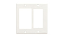 Рамка панели управления BIAMP [WP-D2G-W] 2-gang Decora wall plate