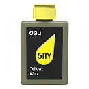 Чернила водорастворимые Deli 511Y-EA1 желтый 65 мл (совместимы с Deli 511, 516) Bad Pack