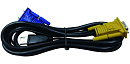 D-Link DKVM-IPVUCB, 2 in 1 USB + D-SUB KVM Cable for DKVM-IP8/T1 device, 1.8m
