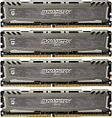 Память оперативная Crucial 16GB Kit (4GBx4) DDR4 2400 MT/s (PC4-19200) CL16 SR x8 Unbuffered DIMM 288pin Ballistix Sport LT Gray