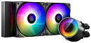 DEEPCOOL CASTLE 240 RGB V2 LGA20XX/1700/1200/115X/TRX4/TR4/AM5/AM4 (6шт/кор,TDP 250W, ARGB Lighting, Anti-Leak edition, PWM, DUAL FAN) RET