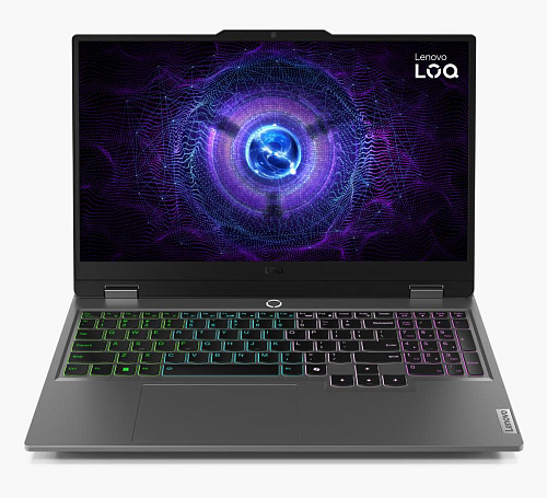 ноутбук lenovo loq 15iax9 15.6" 1920x1080/intel core i5 12450hx/ram 24гб/ssd 512гб/rtx 4060 6гб/eng|rus/dos серый 2.38 кг 83gs00ekrk