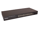 Коммутатор Gigabit Ethernet OSNOVO SW-72402/L2 Управляемый (L2+) коммутатор Gigabit Ethernet на 26 портов.Порты: 24 x GE (10/100/1000Base-T) + 2 x GE