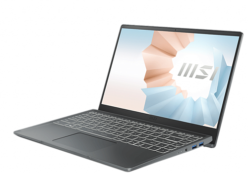 MSI Modern 14 B11SBU Core i7-1195G7,14"FHD (1920*1080),60Hz,DDR4 16GB,512GB SSD,MX450, GDDR5 2GB,Carbon Grey,Win