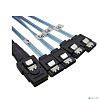 Supermicro CBL-SAST-1295LP-100 Интерфейсный кабель SlimlineLP x4 (STR) to 4x SATA (STR),75/75/90/90/75CM,10