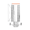 Кулер для процессора/ PCCooler RZ500 WH (250W, 4-pin PWM, 155mm, Al/Cu, 5x6mm, 1x120mm, 86.73CFM, 32dBA, 2200RPM, S: 1851/1700/1200/115X, AM5/AM4,