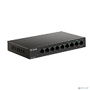 D-Link DES-1009MP/A1A Неуправляемый коммутатор с 8 портами 10/100Base-TX и 1 портом 10/100/1000Base-T (8 портов РоЕ 802.3af/at, PoE-бюджет 117 Вт)