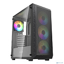 Powercase Корпус Mistral S4B ARGB, Tempered Glass, 4x 120mm ARGB PWM Fans, чёрный, ATX (CMSB-A4)