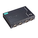 4-портовый преобразователь RS-232/422/485 в Ethernet второго поколения с расширенным набором функций, расширенным диапазоном температур, соответствуе