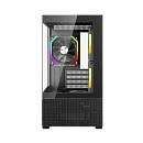 корпус 1STPLAYER CV6 ARGB Black / mATX / 3x120mm ARGB & 2x120mm fans / CV6-BK-2FAR-2FH7R-1FH7