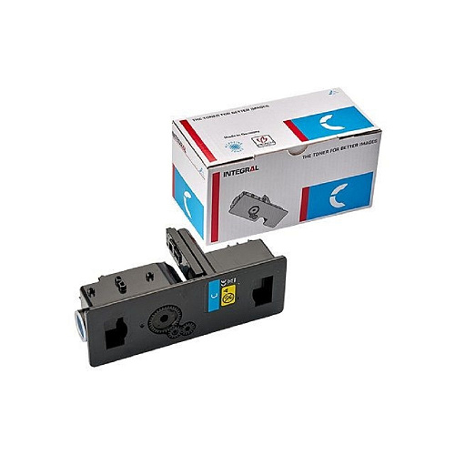 Тонер-картридж Integral TK-5240C с чипом для KyoceraEcosys M5526cdn, M5526cdw, P5026cdn, P5026cdw синий используется как TK 5240C (Европейская версия)