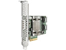 HPE SAS Smart Host Bus Adapter H240/12G, (Zero Memory) (2x int (mini-SAS) ports) PCI-E3.0 x8, incl. h/h & f/h. brckts, Raid(0/1/5), for Gen9