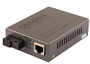 Медиаконвертер OSNOVO OMC-100-11S5b Оптический Fast Ethernet медиаконвертер для передачи Ethernet по одному волокну одномодового оптического кабеля до
